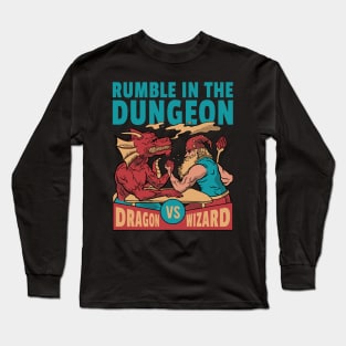 Dragon Arm Wrestling Wizard Long Sleeve T-Shirt